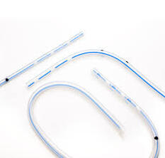 Redax Thoracic Catheter, Silicone, Straight, Angled, Radiopaque Line, Kink-Resistant. 