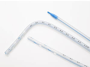Redax Thoracic Catheter, Silicone, Straight, Angled, Radiopaque Line, Kink-Resistant. 